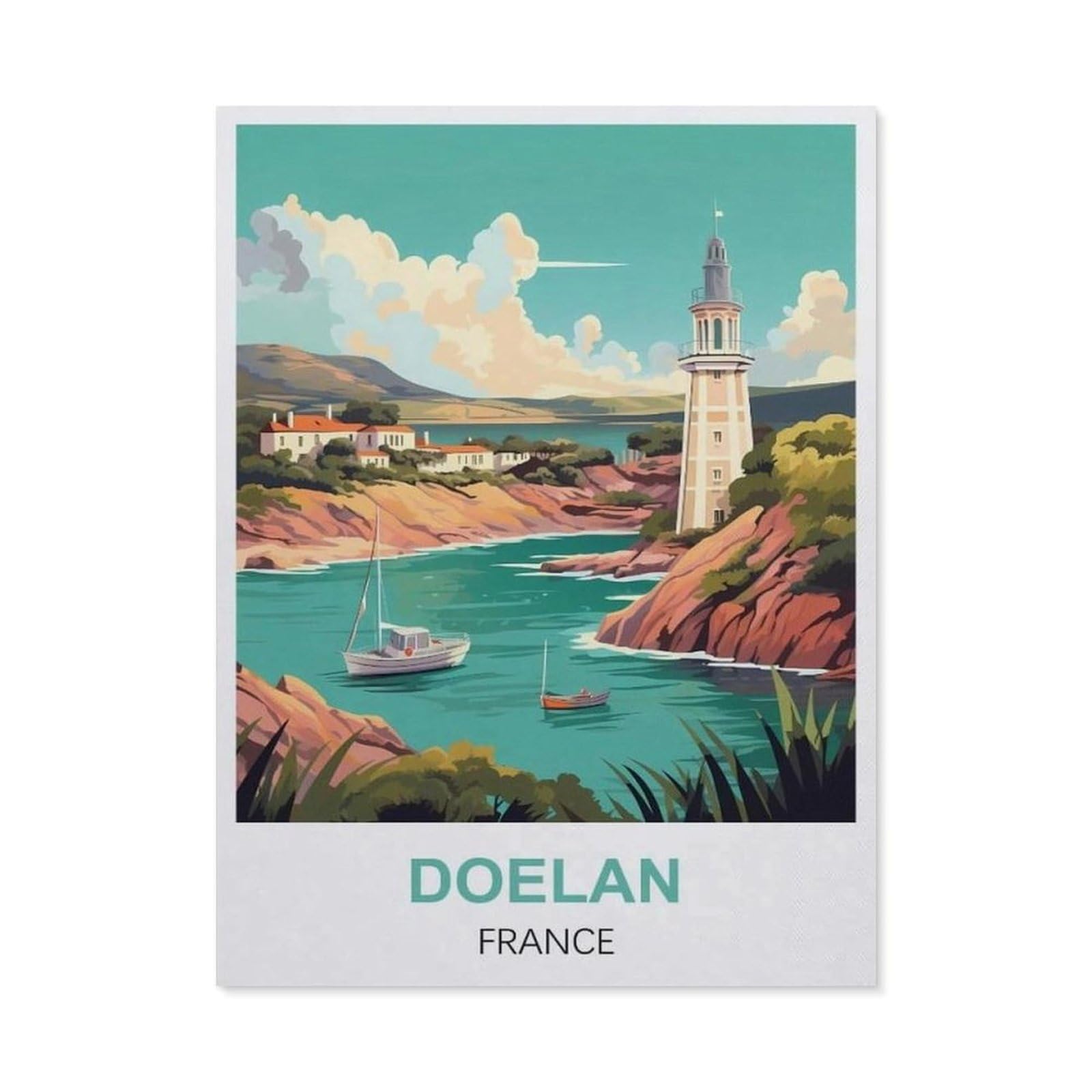 Funny Metal Tin Signs，Doelan France(20x30cm）