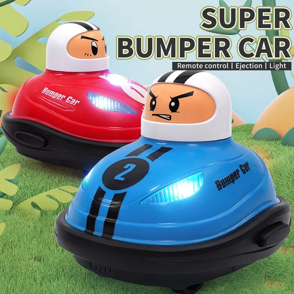 Juego de Coches de Juguete con Control Remoto, duelos Parachoques para Carreras rápido, Juega Cabeza A Cabeza, Pelea con un Amigo y Juega para Ganar