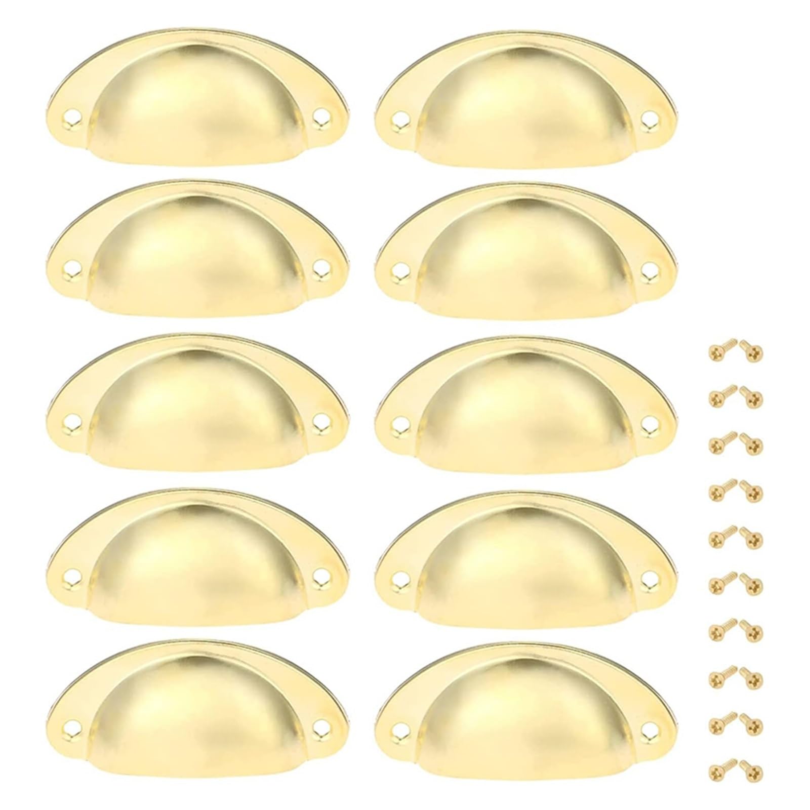 Fagoritime Color 1 Vintage Shell Cup Pull Handles, Shell Cup Drawer Handles(Color 1)