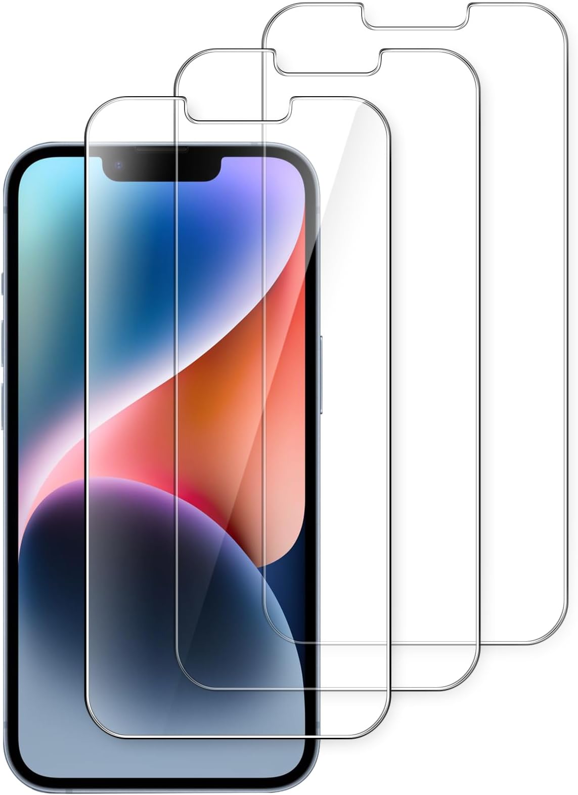 JETech Tempered Glass Screen Protector for iPhone 17e (2026) / iPhone 16e / iPhone 14 6.1" Display (3 Pack)
