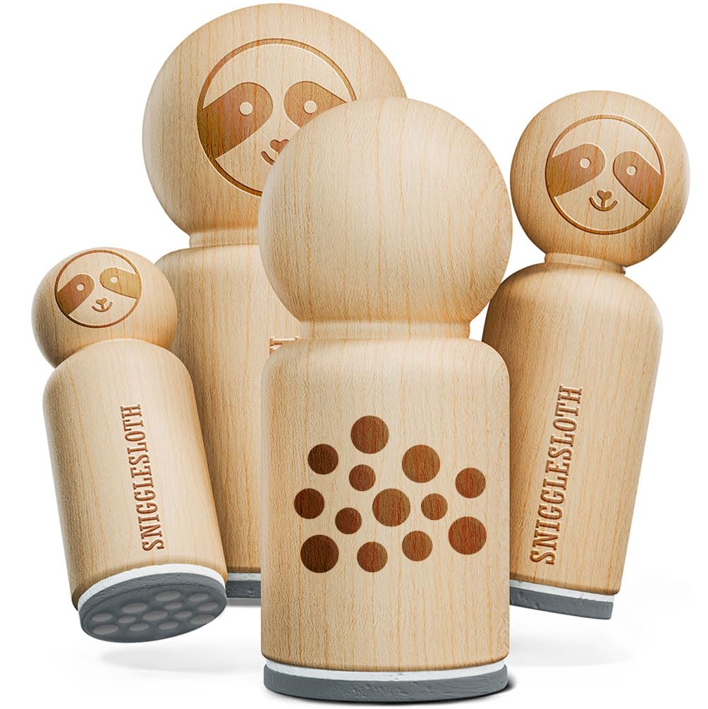 Polka Dots Speckle Rubber Stamp for Stamping Crafting Planners - 1/2 Inch Mini