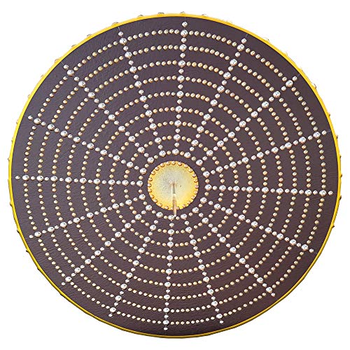 Scottish Targe Highland Warrior Medieval Leather Covered Wooden Shield Attachable Spike Leather Grips and Straps