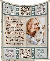 Vista 22 de Custom Memorial Blankets with Photo to Your Loved One's Memory, Memory Lane in Loving Memory Photo Blanket to Remind You of Your Beloved Ones 40x50
