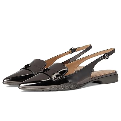 COACH Carrie Metallic Leather Skimmer Women