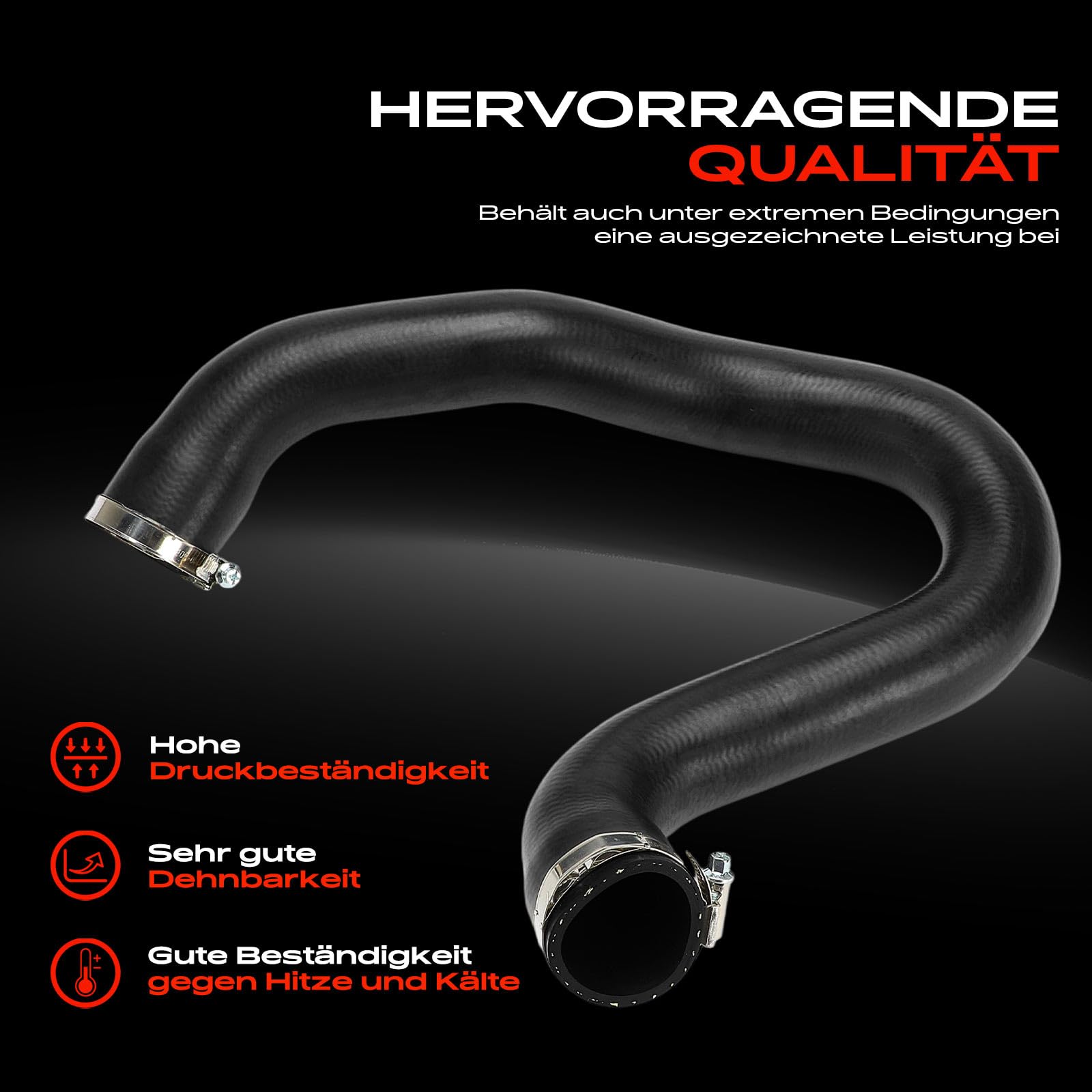 Frankberg Manguera de aire de carga Manguera Turbo Compatible con C3 Aircross II 2C 2R 1.2L 3008 SUV M4 MC MJ MR 1.2L 308 SW II L4 LC LJ LR LX 1.2L Replace# 9820100780