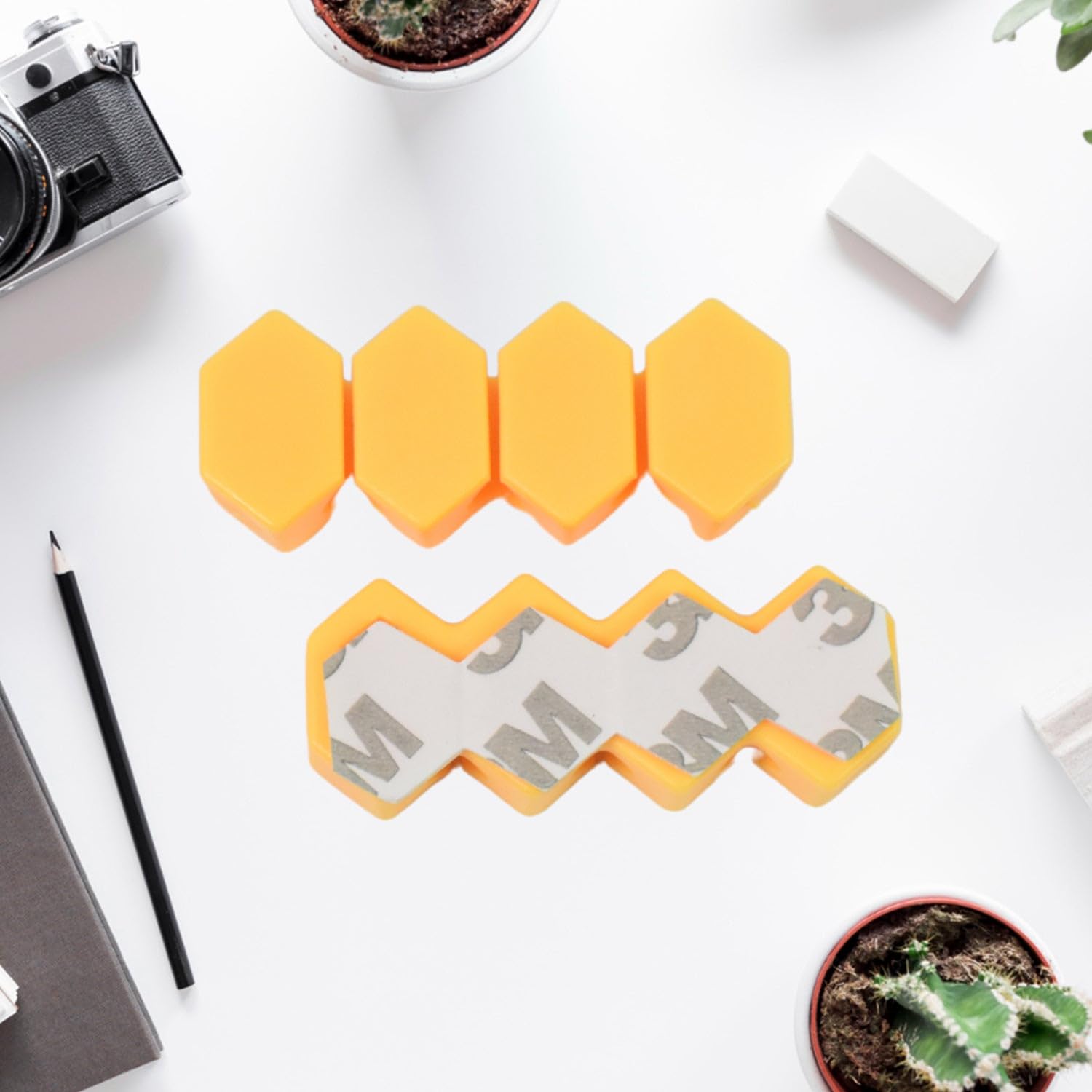 Wowli Self Adhesive Hooks for Cable Clips, Desktop Cable Organizer (6 Pcs Set/Mix Design) 3