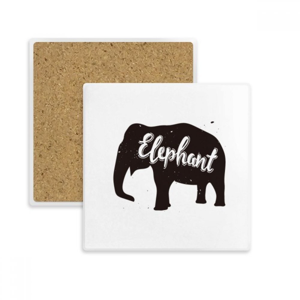 Coaster éléphant noir et blanc le cadeau de boissons original et utile