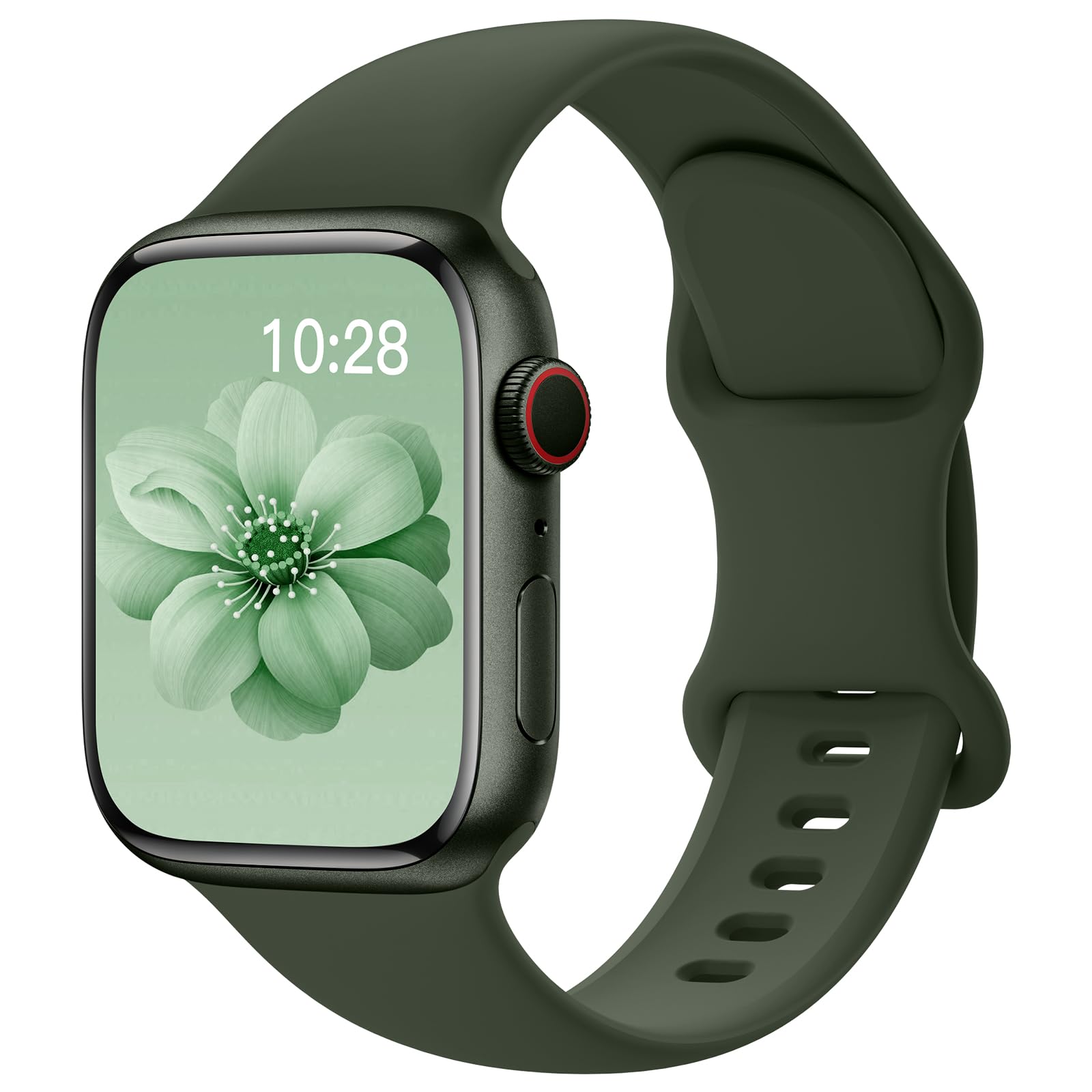 Yoohoo 2 Stück Silikon Armband kompatibel mit Apple Watch 40mm 41mm 42mm 44mm 45mm 46mm 49mm für Damen Herren,Sport Armbänder für iWatch 11 10 9 8 7 6 5 4 3 2 1 Ultra Ultra2 Ultra3 SE 3/2/1