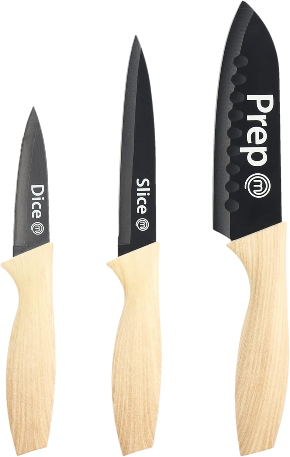 MasterChef Knife Set of 3 Kitchen Knives for Cooking (Chef
