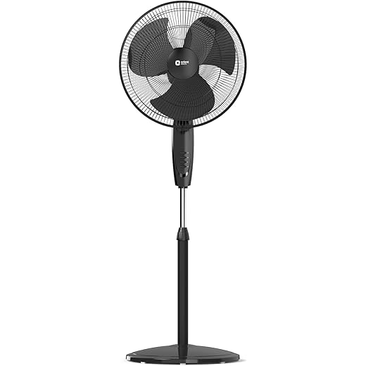 Orient Electric Stand 87 Pedestal Fan Black