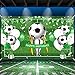 Soccer Birthday Decorations Banner Soccer Birthday Party Supplies Large Sport Theme Happy Birthday Backdrop Printed with Soccer Balloons for Soccer Football Birthday Holiday Party Decoration Supplies