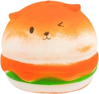 Stress Relief Toys Slow Rebound Hamburger Shaped Decorative Props Rising Bread Toy ,for Adults Kids Women Men Boys Girls Teens