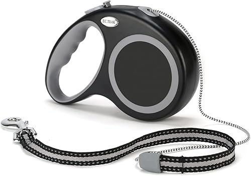 Miniatura 7 de Correa retráctil para perro, correa de paseo para perros de 30 pies20 pies para perros pequeños, medianos y grandes de hasta 77 libras, resistente