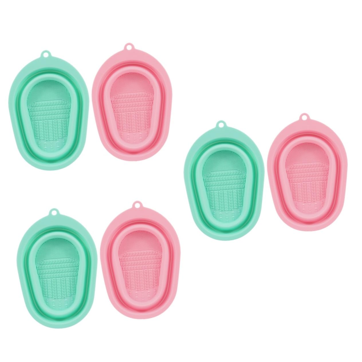 Beavorty 3 Set Di Cuscinetti Per La Pulizia Dei Pennelli Da Trucco in Silicone Dettagli Per Pennelli Da Trucco Facili Da Pulire Design Elegante 2 Pezzi * 3