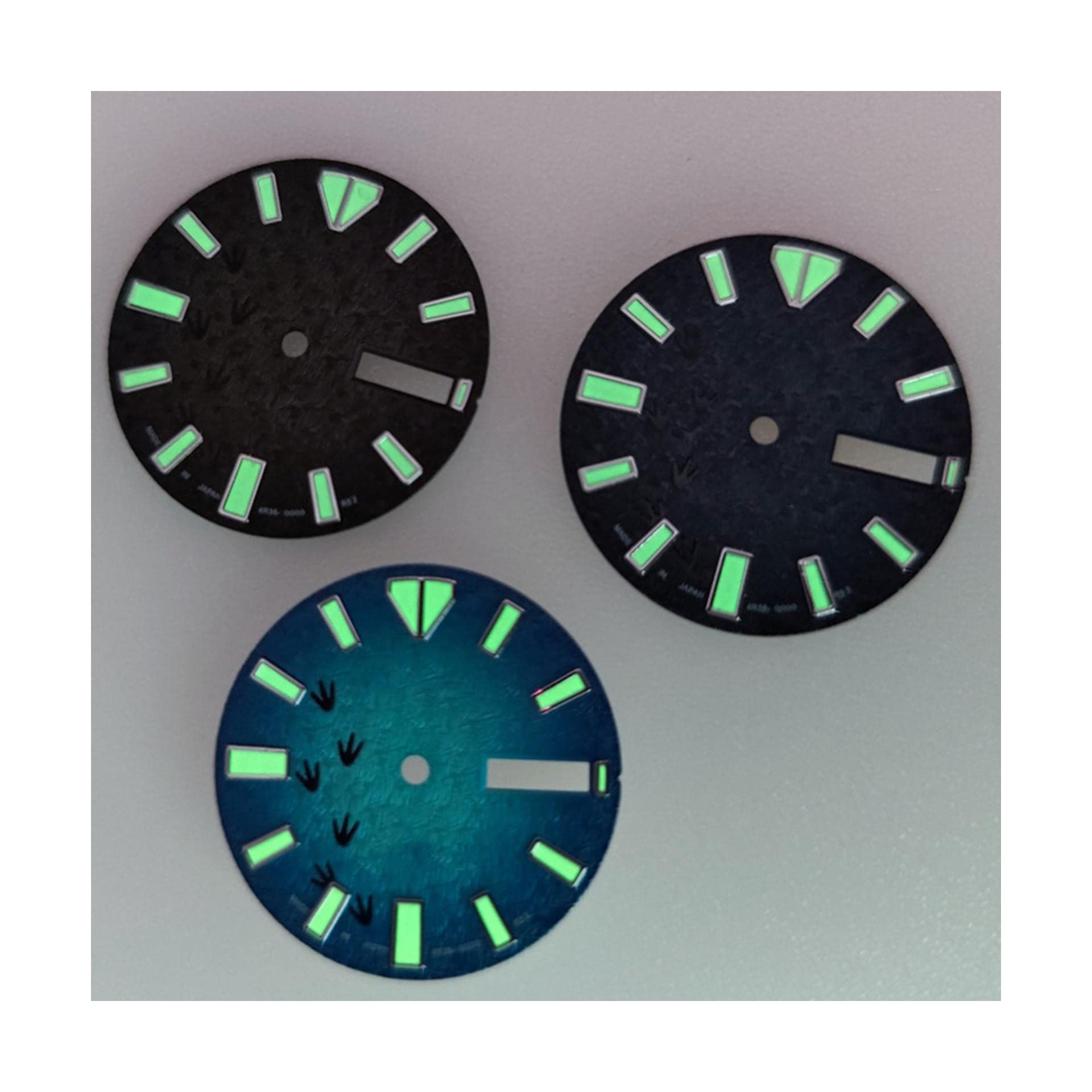 Amazon.co.jp: 時計の文字盤 sロゴ付きNH36メカニカルダイヤル