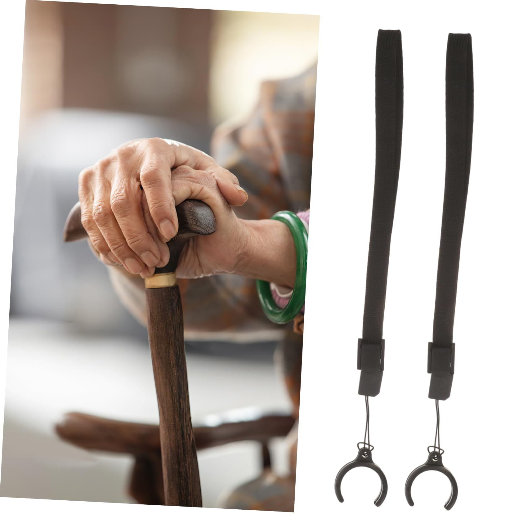 Sosoport Lost Lanyard for Canes Reusable Wrist Strap for Walking Cane Accessories for Seniors and Outdoor Use Secure Your Cane and Phone with Ease