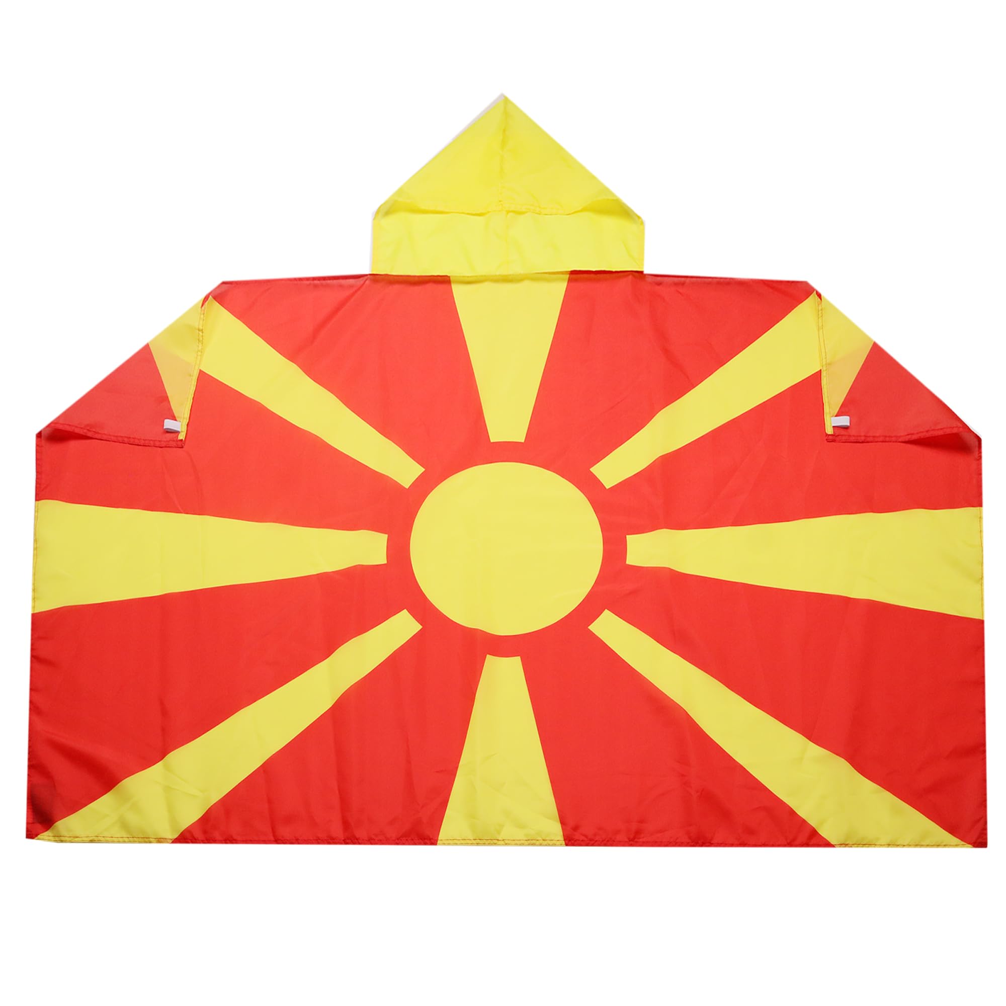 AZ FLAG - Macedonia Body Flag - 3x5 Ft - Macedonian Cap Flag - 100% Polyester with Inegrated Sleeves and Hood - Vivid Colors - 3' x 5' Feet - 150x90 Cm