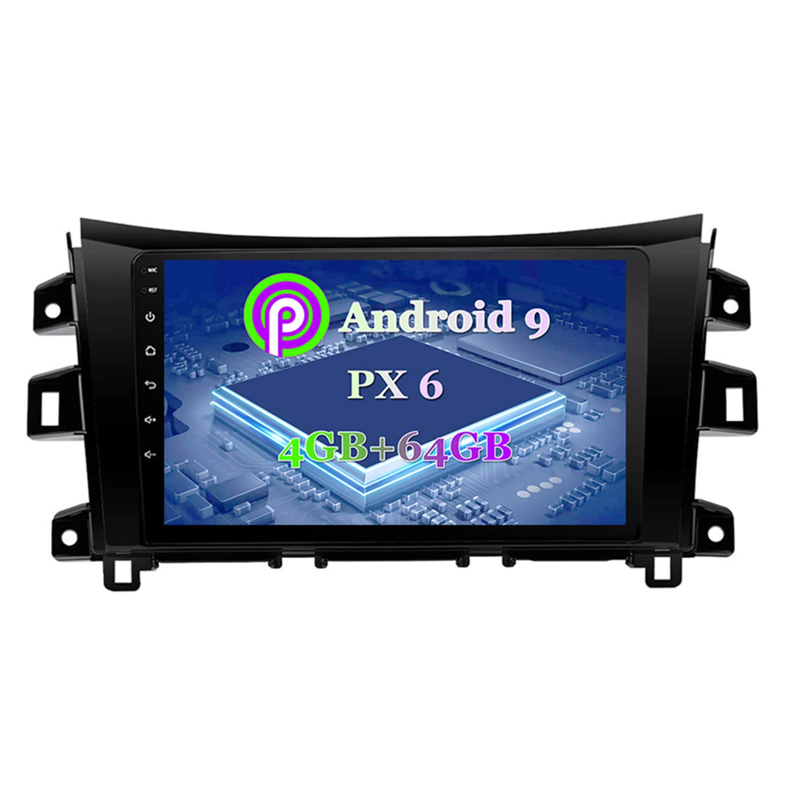 Autoradio Android 4+64G con pantalla de 10'' y WiFi para Nissan Navara NP300 2016-2018