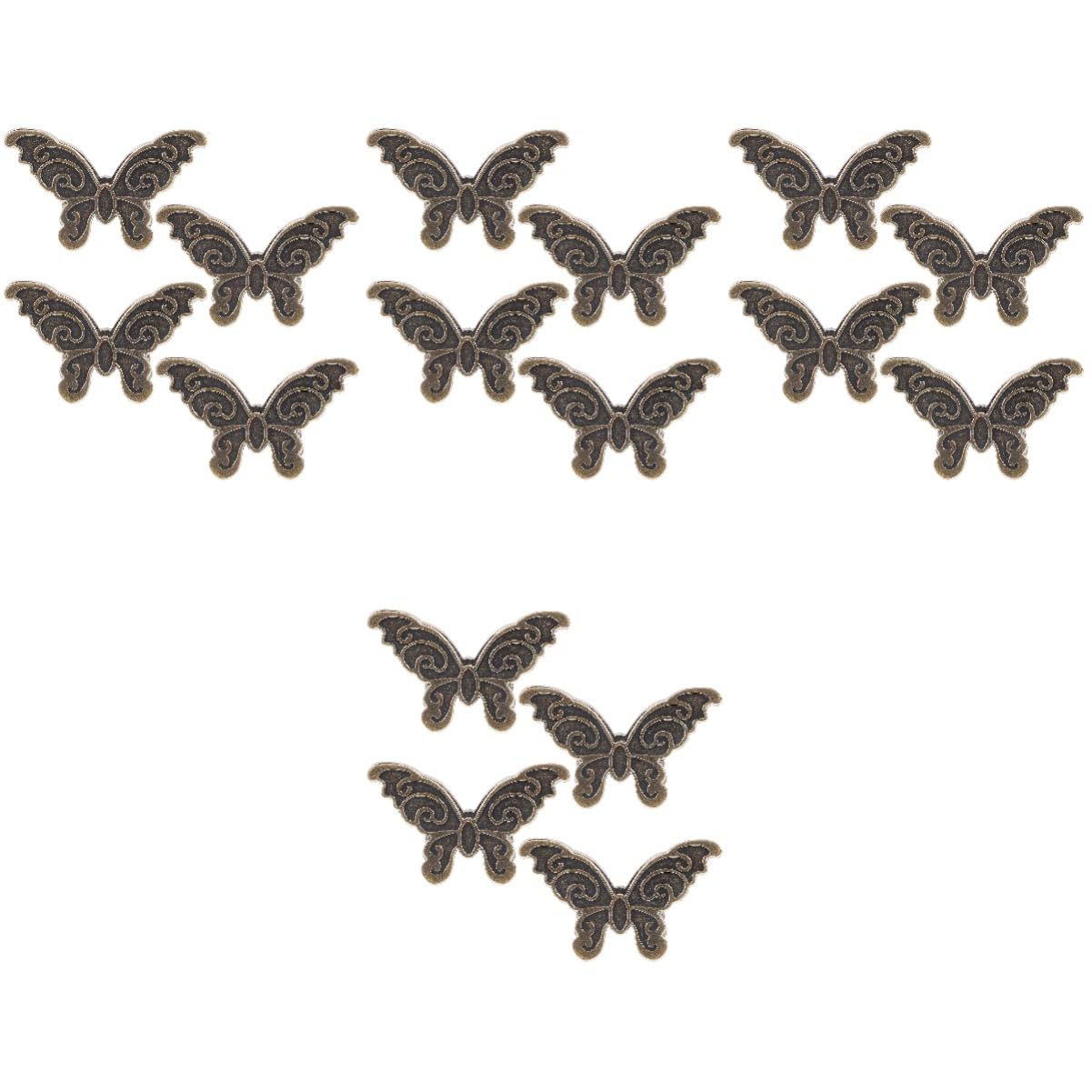 Operitacx 16pezzi Clip Decorative Forma Di Farfalla Per Ufficio Scuola e Progetti Fai Te Fermacarte Eleganti e Resistente Per Documenti e Fatture Antico