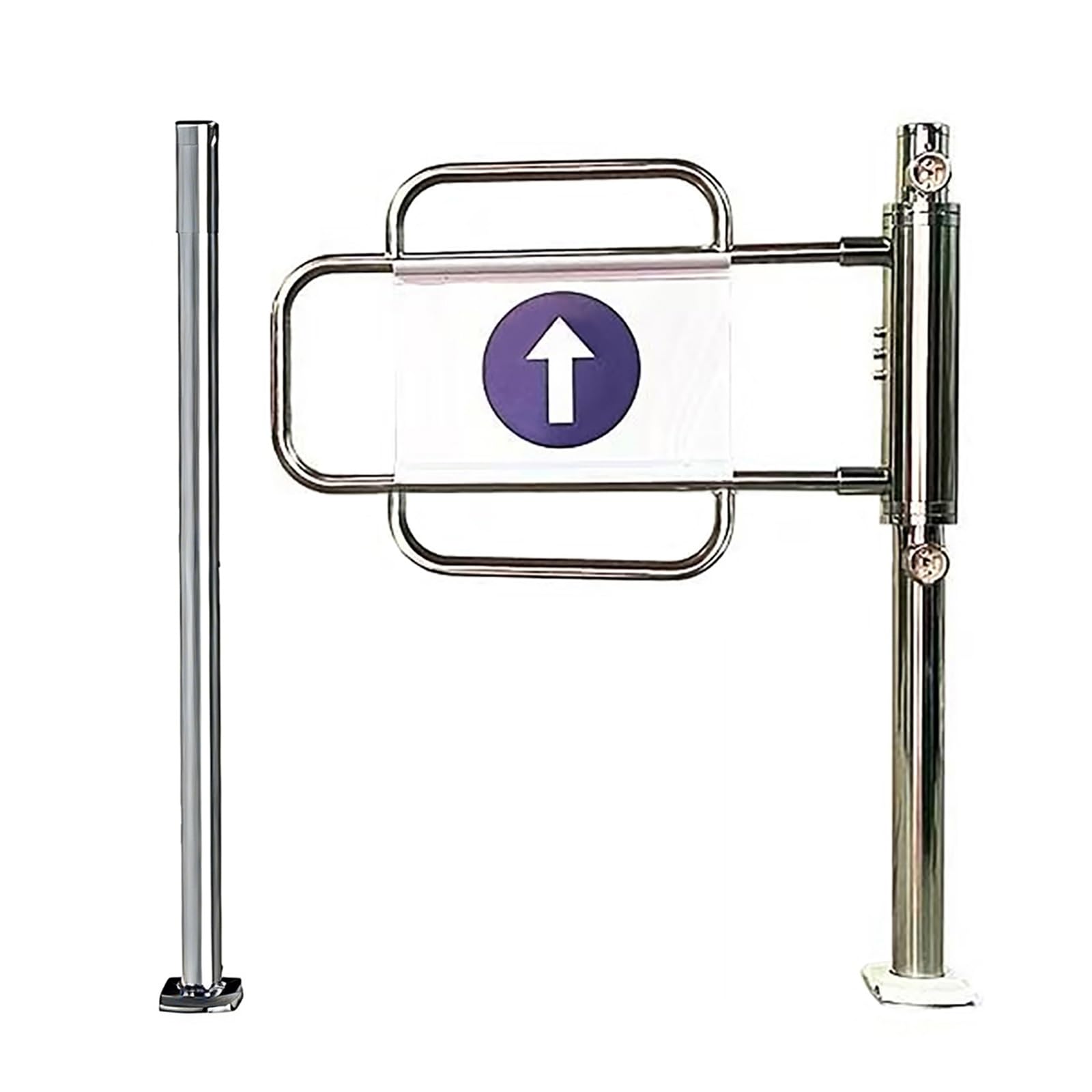 Aioneer Automatic One-Way Swing Gate With Rebound Feature For Secure Entrance Control In Supermarkets, Warehouses, And Libraries-Right-110cm/43.3in