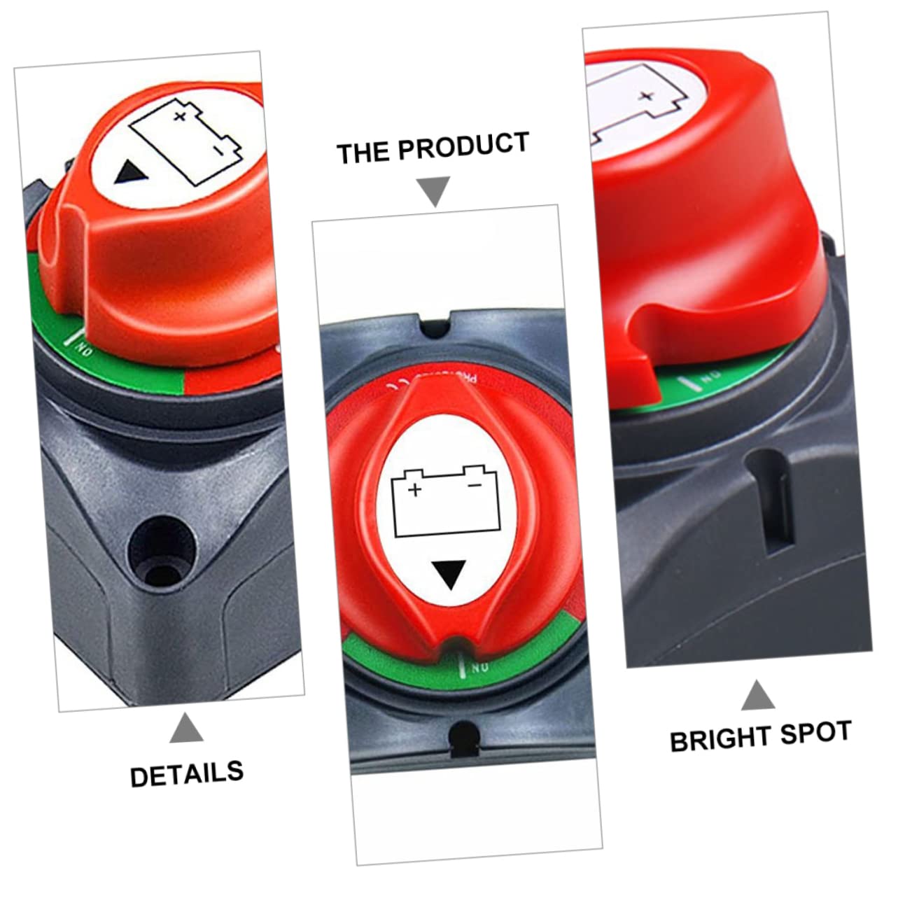 WEKADRIN 12v-48v Battery Disconnect Switch Rv Power Isolator Boat Cut-off Display