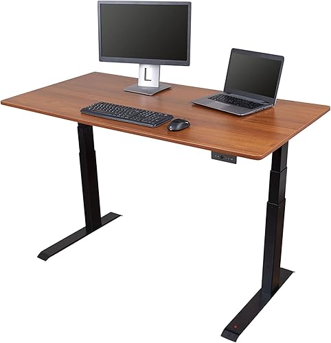 Miniatura 73 de Stand Up Desk Store Escritorio eléctrico de altura ajustable con memoria programable (marco blanco/parte superior blanca brillante, 48 pulgadas de