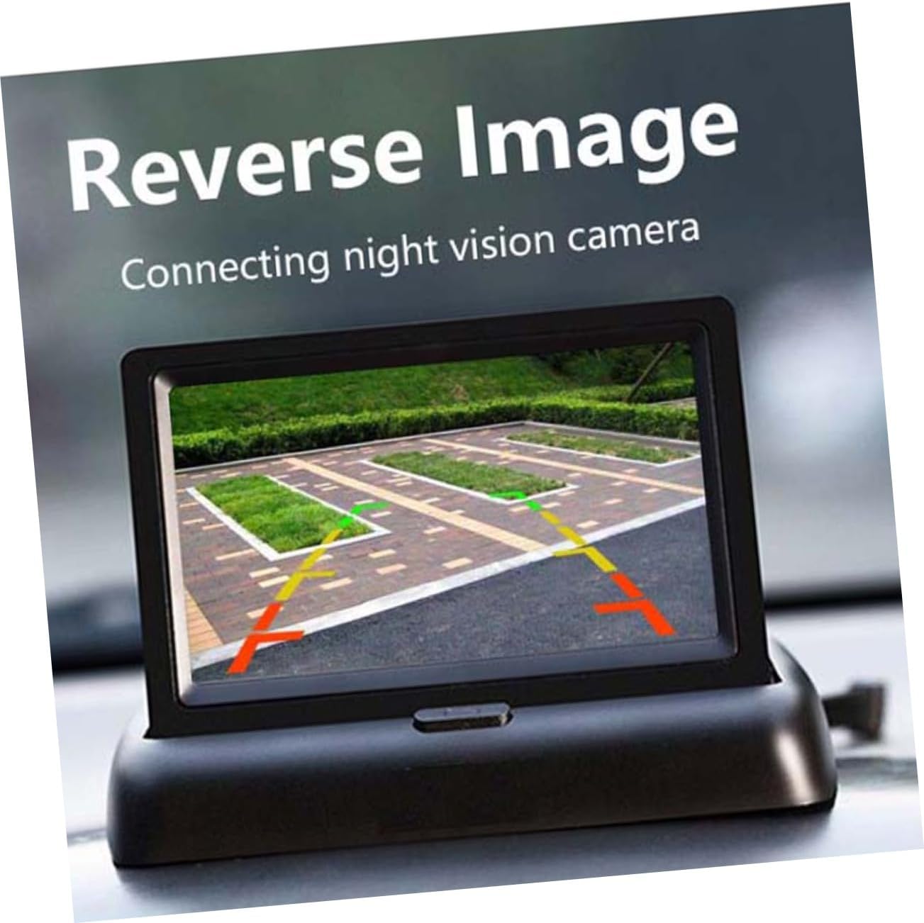 Inch Foldable Car Monitor Rear View Monitor Screen for Car Truck Rv Mini-Van