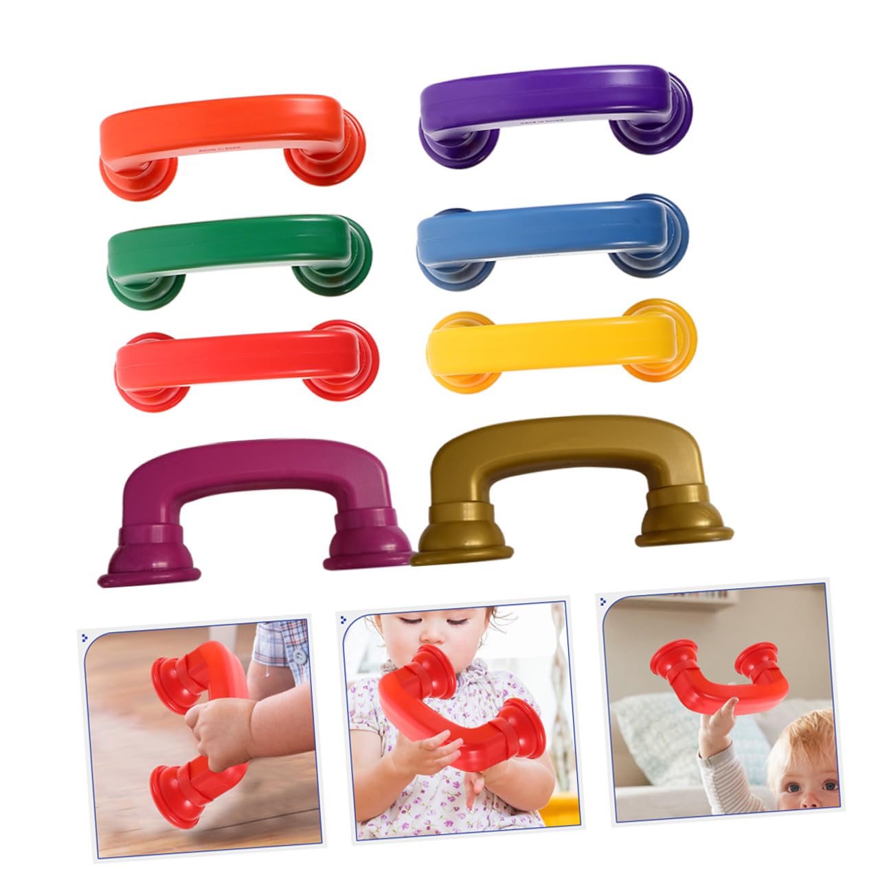 TOYANDONA Giocattoli Telefonici Sussurrati per Ragazzo Ragazza 8 Pezzi in Abs Design Leggero per Coordinazione Mano-occhio per Giochi Educativi in Classe