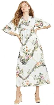 Jessica Simpson Wrap Maternity Dress White Floral at Amazon Women's Clothing  store