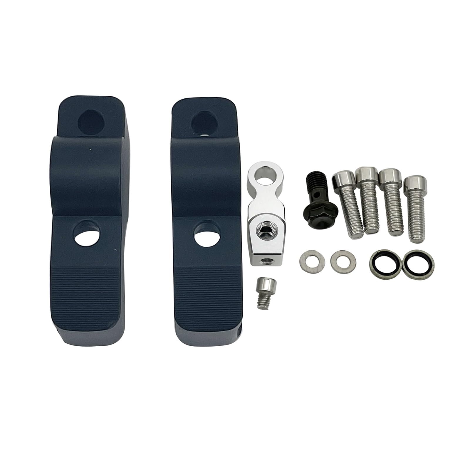 EGUIAS Handlebar Riser Clamp Raised Extend Adapter Fit For Honda CB650R CB1000R CRF1000L CRF1100L(Black)