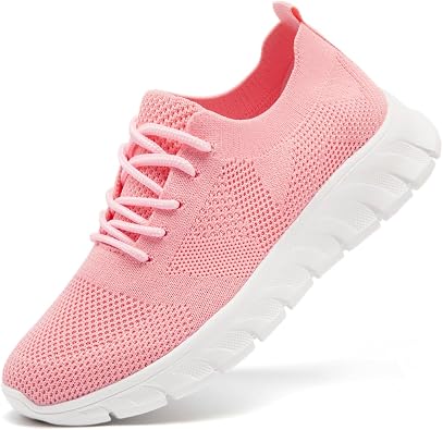 Womens Walking Shoes Non Slip Lightweight Breathable Sneakers Soft Comfortable for Running Hiking Work Travel Exercise