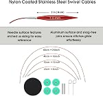 Short Interchangeable Knitting Needles Set 3-Inch Shorties Circular Knitting Needles for Sock, Sizes US 2.5, 3, 4, 5, 6, 7, 8, 9, 10, 10.5, 11 with Cables, Accessories and Case (12 Pairs)