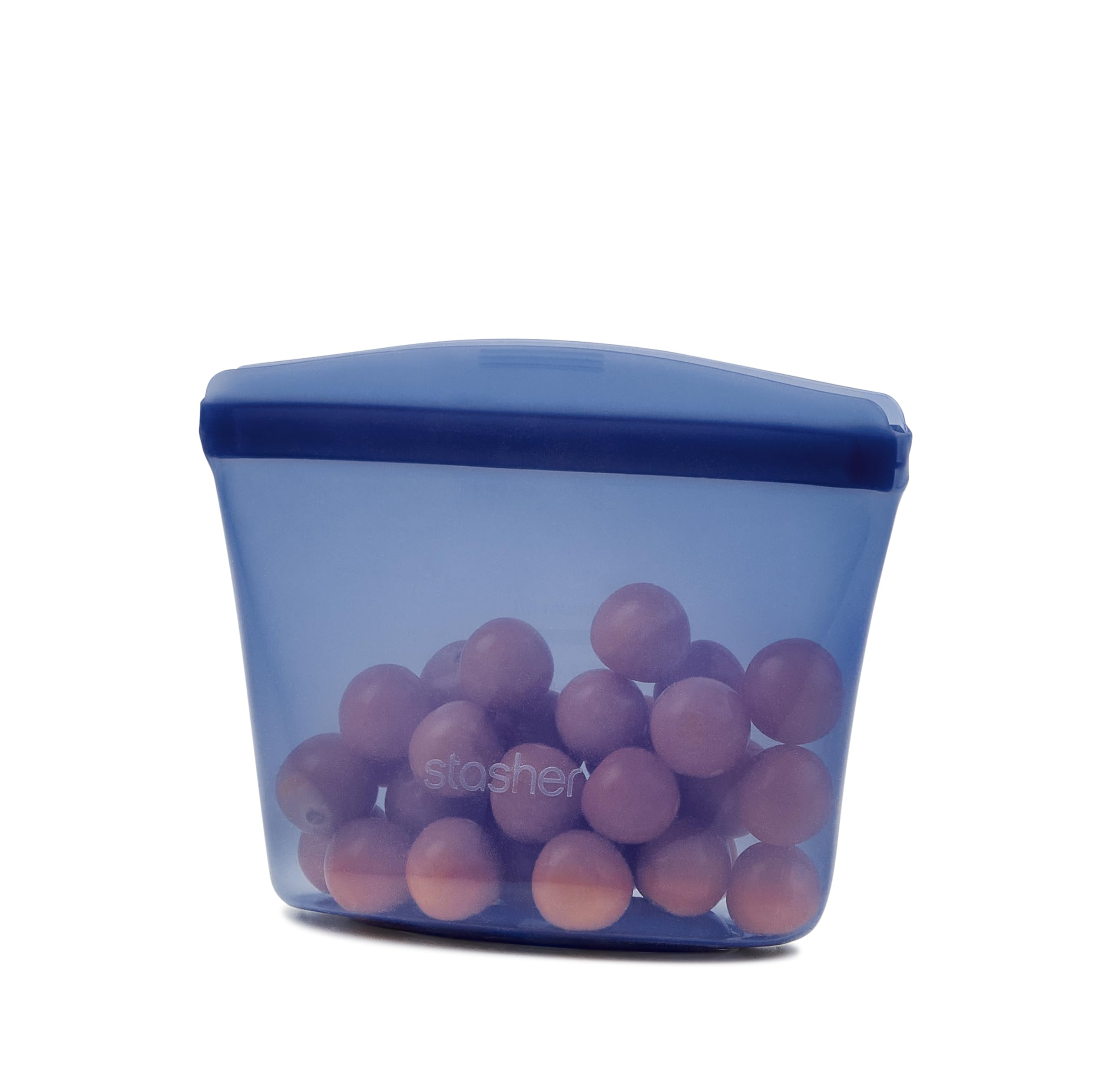 Stasher Premium Reusable Silicone Food Storage Bowl, Deep Ocean, 1-Cup