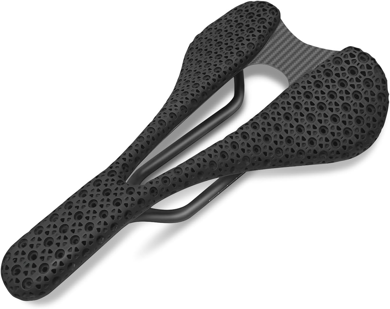 3D Carbon Fiber Road Bike Seat - Ultra Lightweight Bicycle Saddle with Shock Absorption & Ventilation, Ergonomic Design - MTB/Road Bike Bicycle Seat for Men/Women