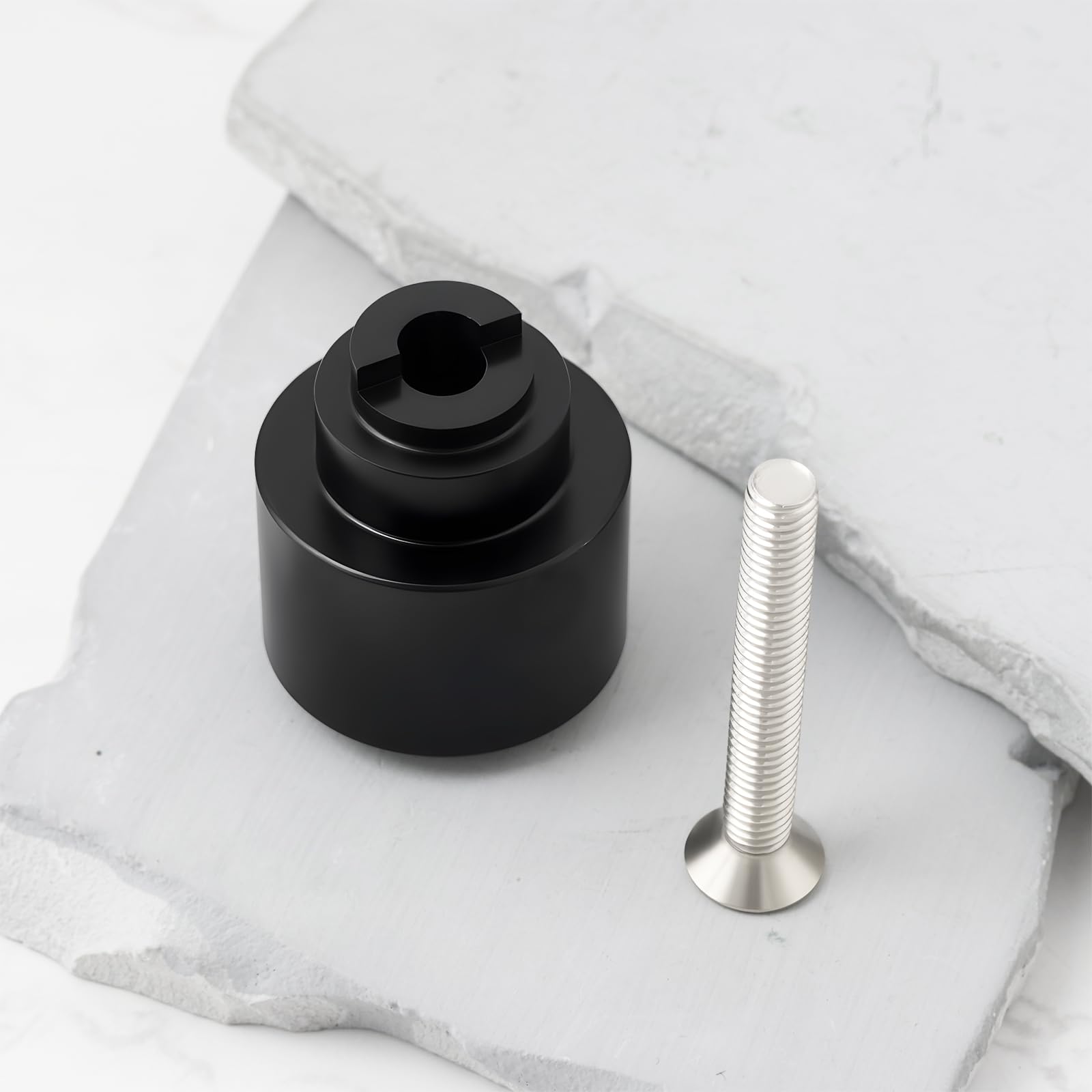 1 Par de Contrapesos Negros para Manillar de Motocicleta M6x1,25 Compatible con Honda CB GL RVF NX FMX Y SH