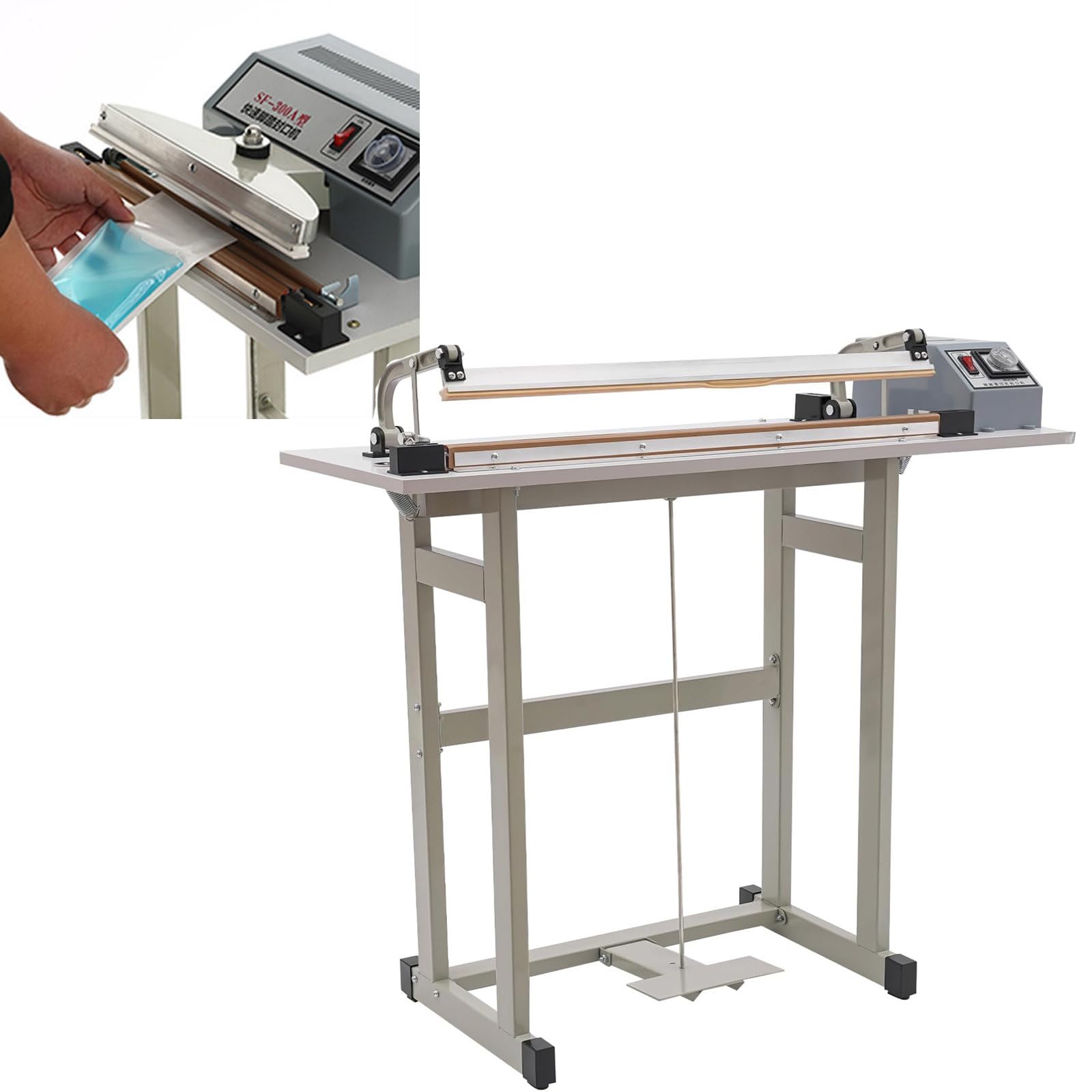 AYCDL Heat Seal Closer,Plastic Bag Sealing Machine,for Sealing Aluminum Film Bags, Plastic Bags, Kraft Paper Bags