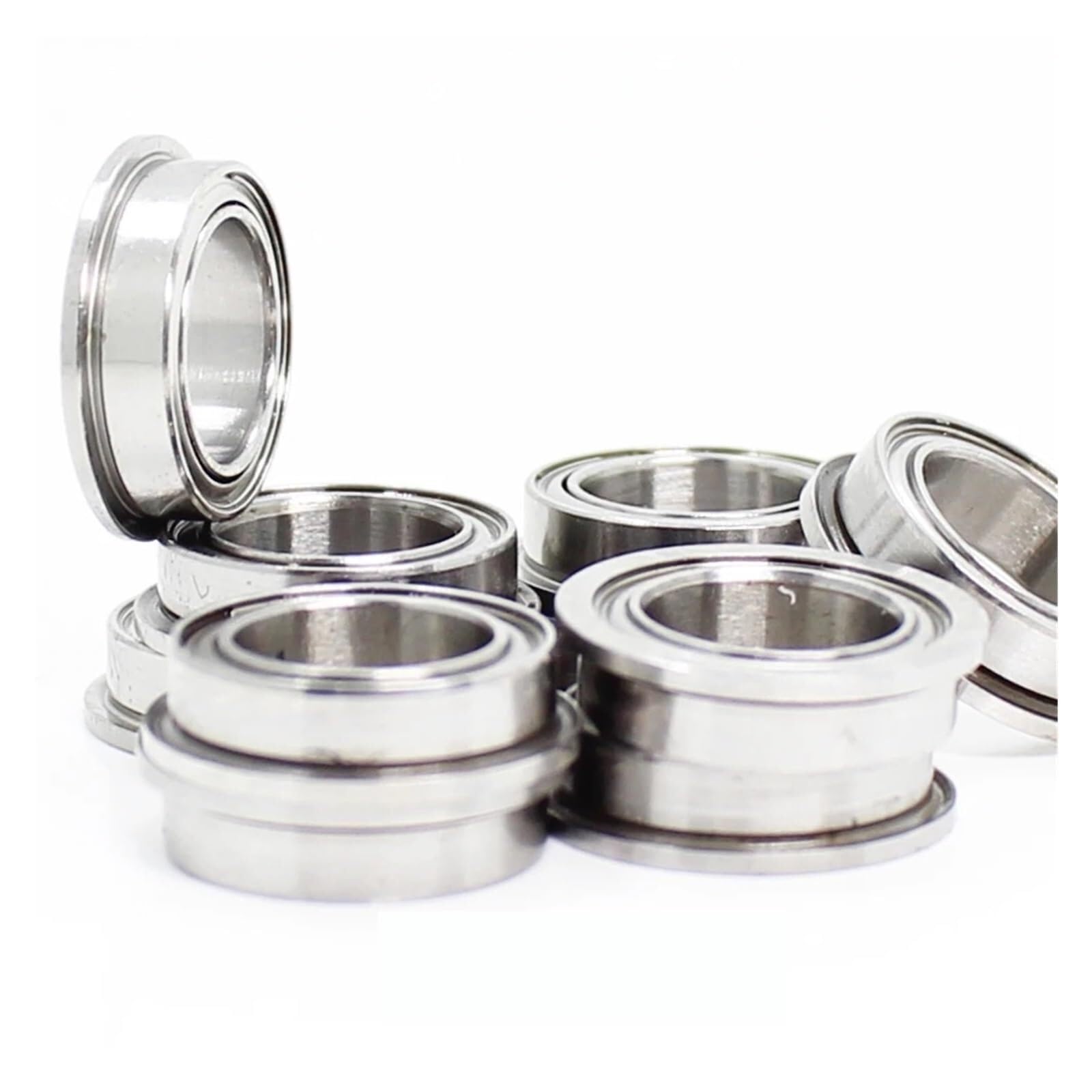 Rodamientos Sellados, Rodamiento de brida MF126ZZ 6x12x4 Mm ABEC-1 (10 piezas) Rodamientos bolas con bridas en miniatura MF126 Z ZZ