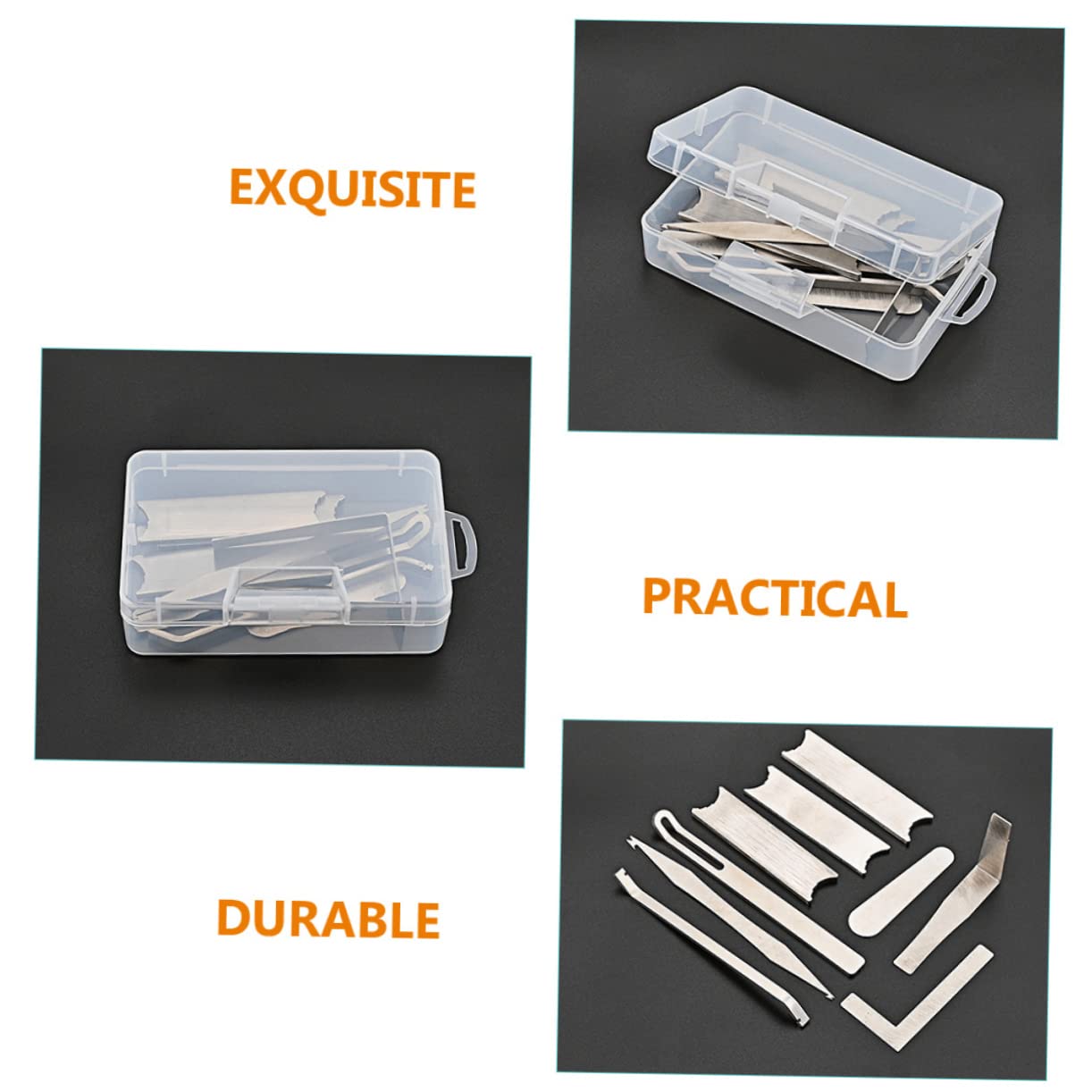 Kit di Riparazione per Clarinetto Cc17 in Metallo Argento | Strumenti Fiato, Impugnatura Antiscivolo Leggera, Regolazione Giunto e Finitura Resistente All'usura