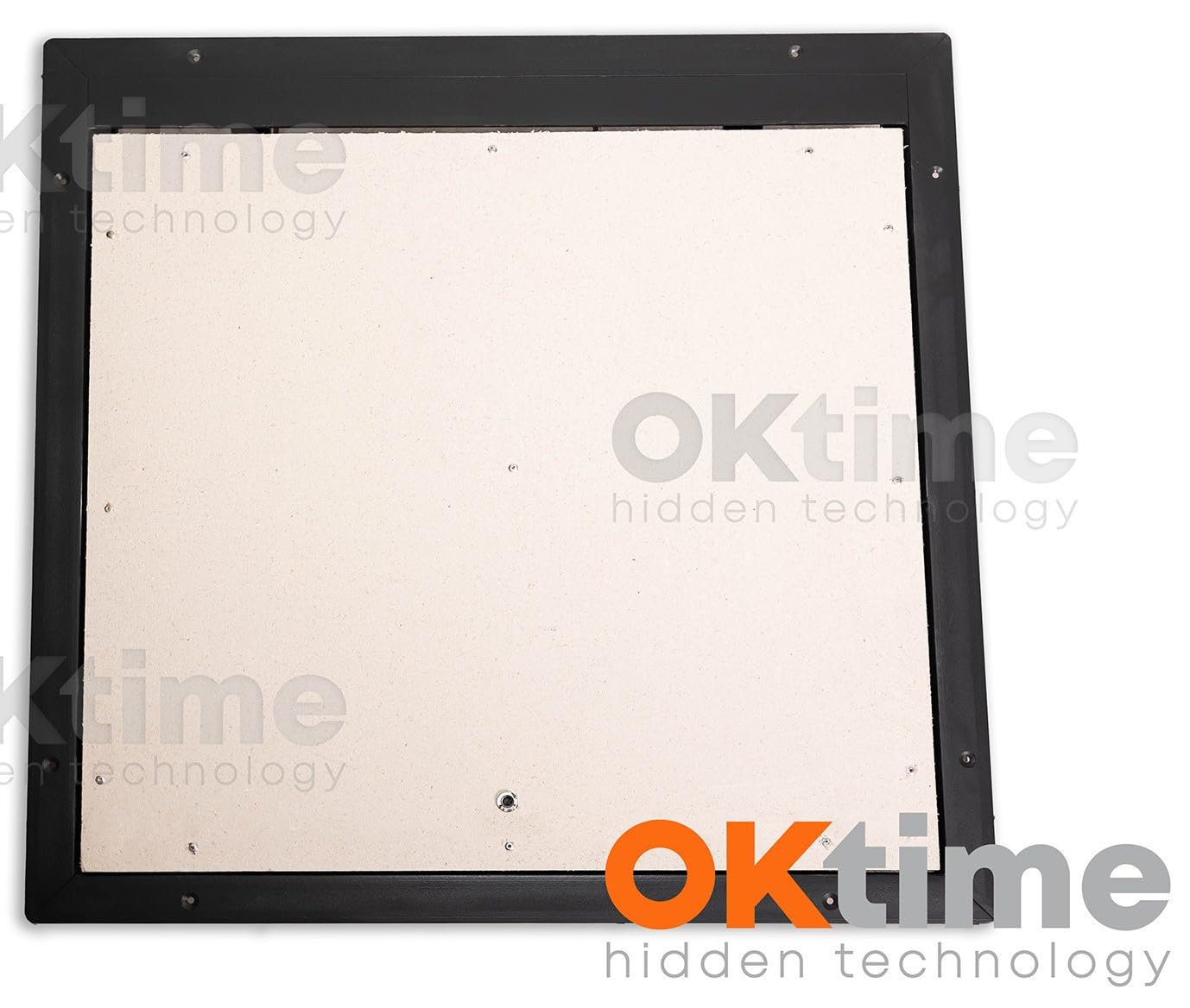 Właz Podłogowy 900 x 900 mm - Właz do Piwnicy Rewizyjny Podłogowy - Metalowa Pokrywa z Amortyzatorem Gazowym i Uchwytem Oraz Gumową Uszczelką
