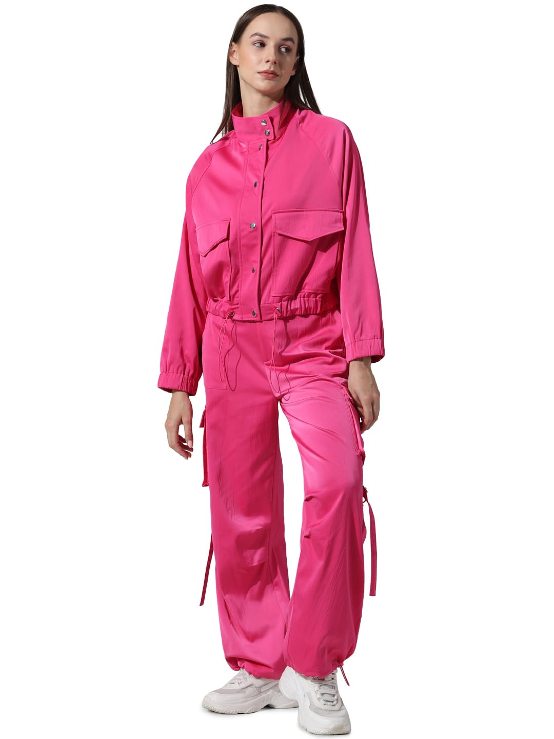 Stand Collar Tailored Jacket-image-19
