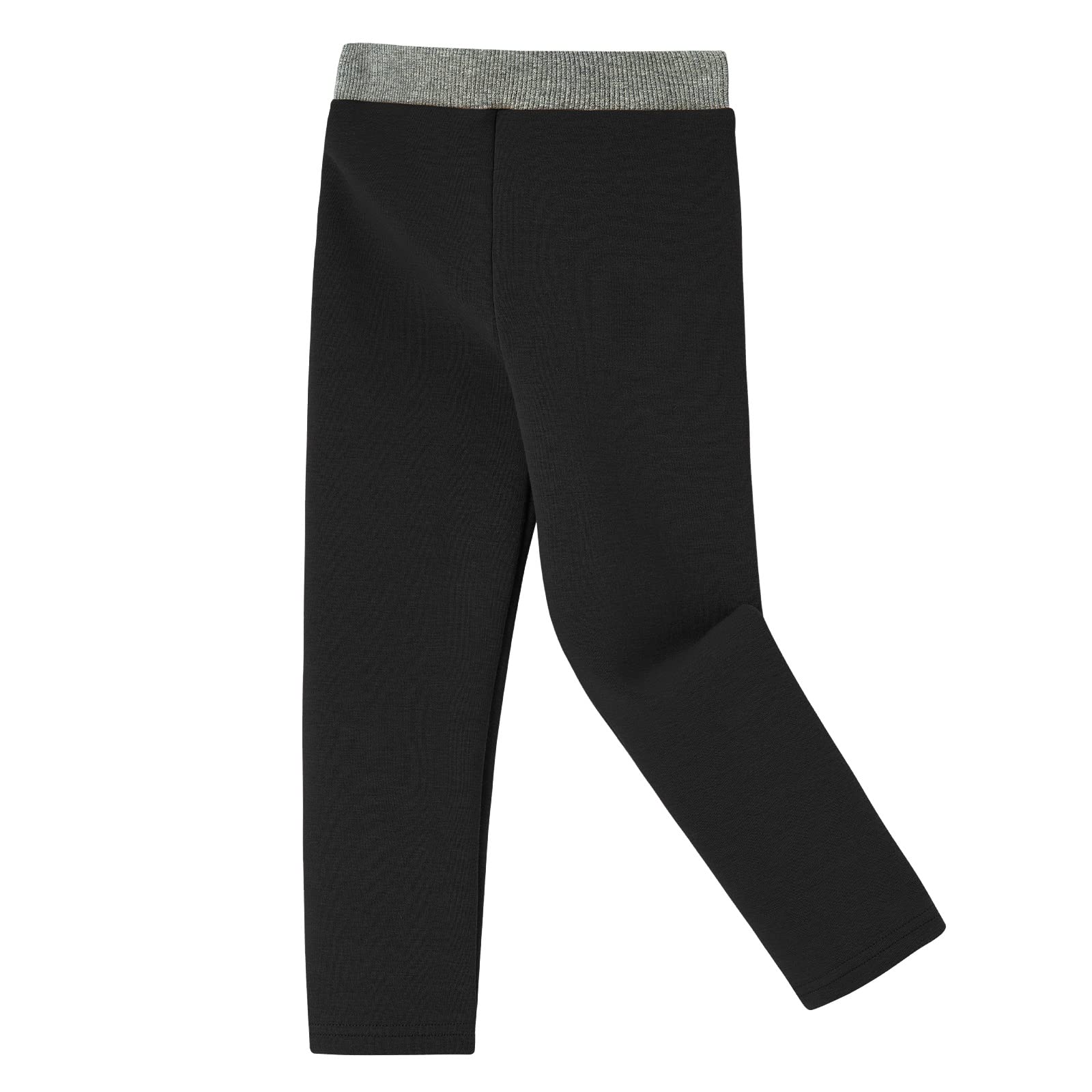 Dziewczęce legginsy termiczne z podszewką z polaru, grube spodnie, bawełniane legginsy