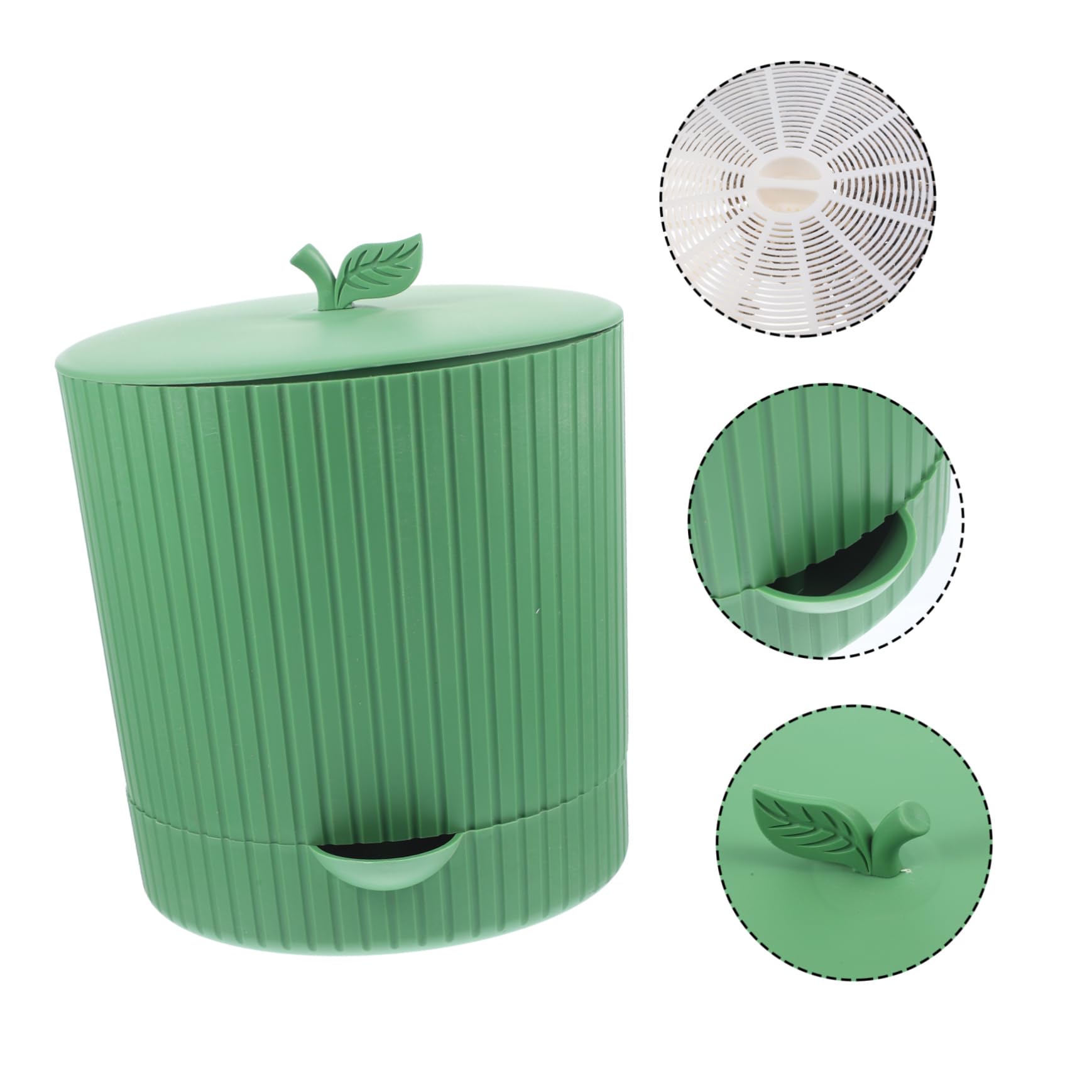 Cabilock Germoir pour Graines à Germer, Kit de Culture de Germes de Haricots en PP et Pierre, Réutilisable, Design D’évacuation D’Eau, pour Maison et Jardin | Vert, Sortie D’eau et Structure Respirante, pour Soja et Graines de Blé, Usage Porche et Jardin