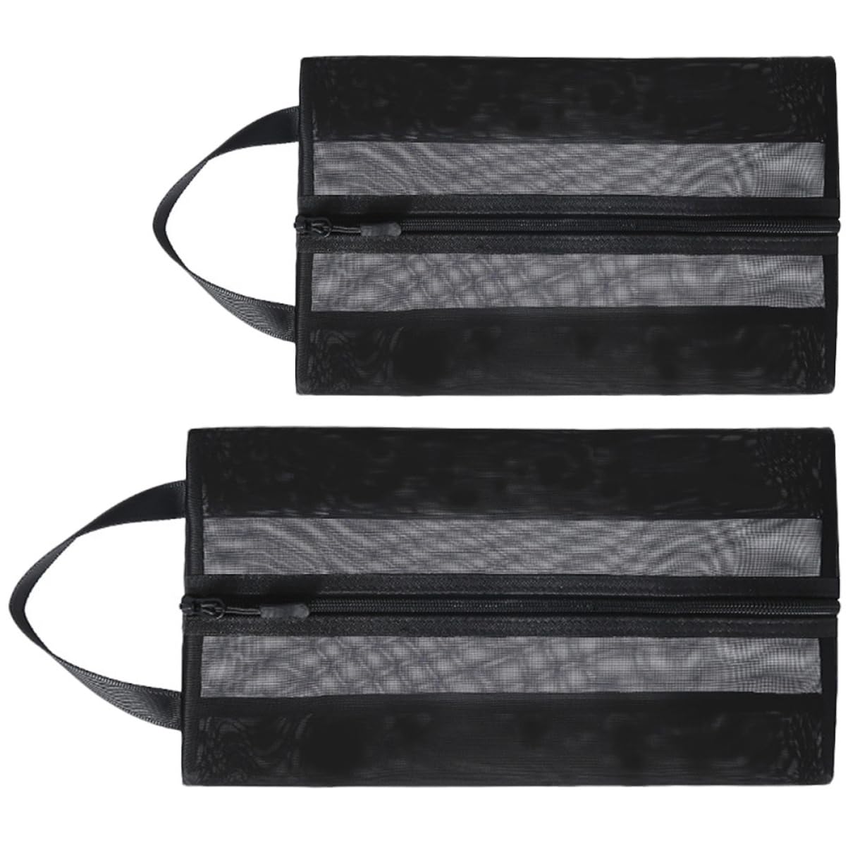 6 STK Aufbewahrungstasche Aus Mesh Reiseset Für Männer Schrank Schuhbeutel Tragbare Schuhtasche Taschenorganisator Beutel Für Reiseschuhe Black Atmungsaktives Polyester-Netz