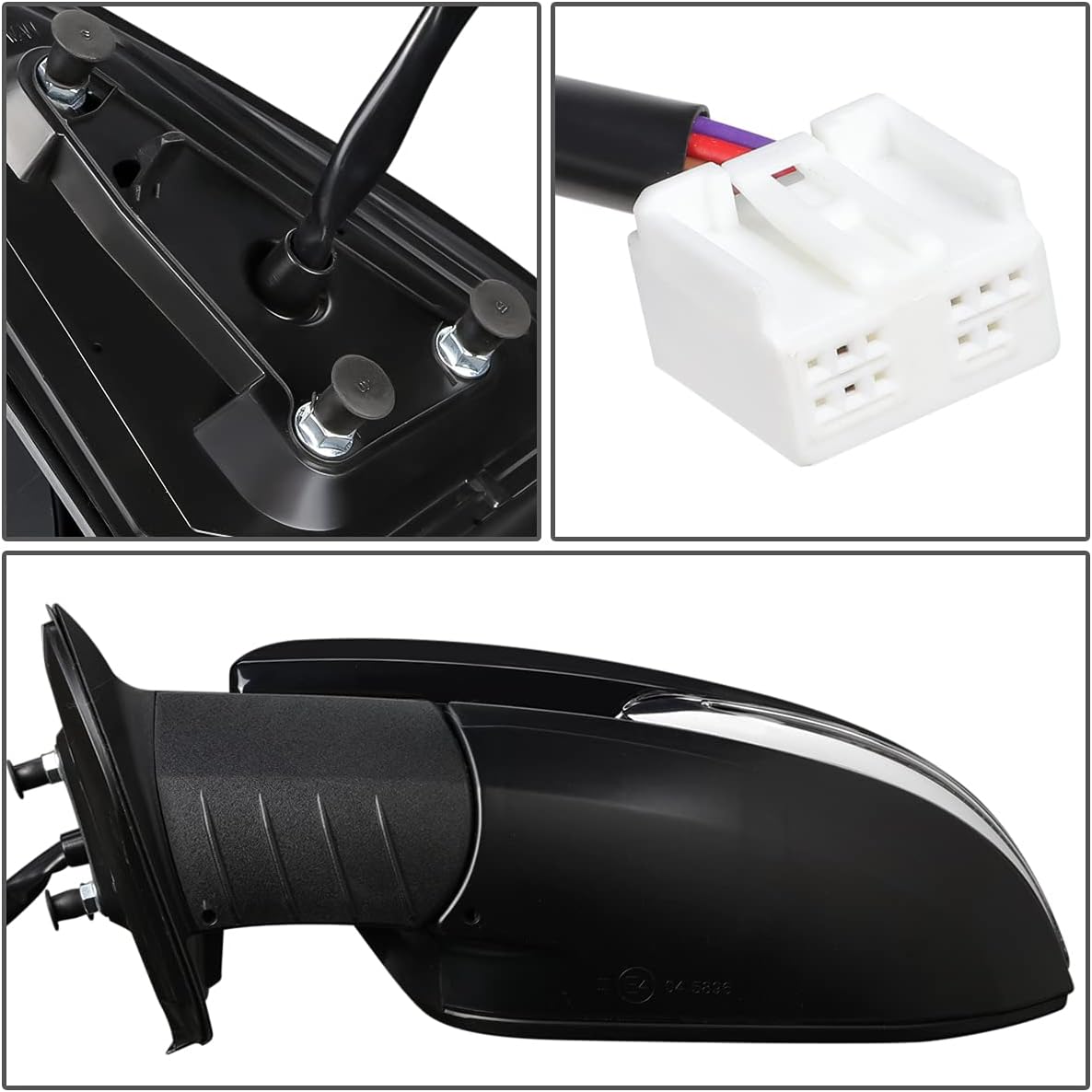 Auto Dynasty TO1320349 Factory Style Driver Left Side Mirror - Manual Folding | Power Adjust | Heated Glass | Turn Signal - Compatible with Toyota Tacoma 16-17, Paint to Match