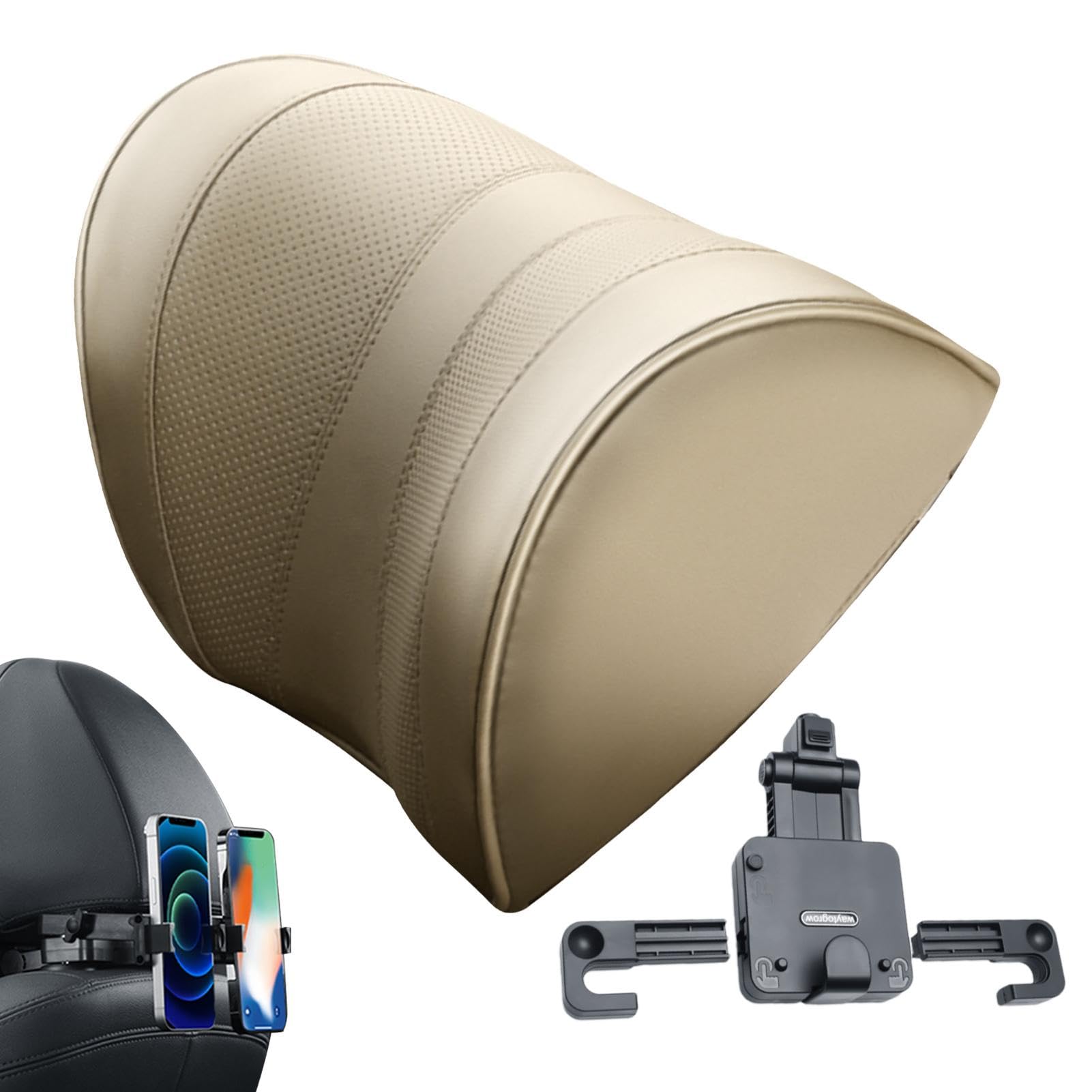 Cuscino per il collo 'auto, cuscino poggiatesta per auto, cuscino di supporto per il collo regolabile, morbido e traspirante, cuscino ergonomico per poggiatesta 'auto, comodo da viaggio | supporto per il collo regolabile, morbido e traspirante, cuscino er