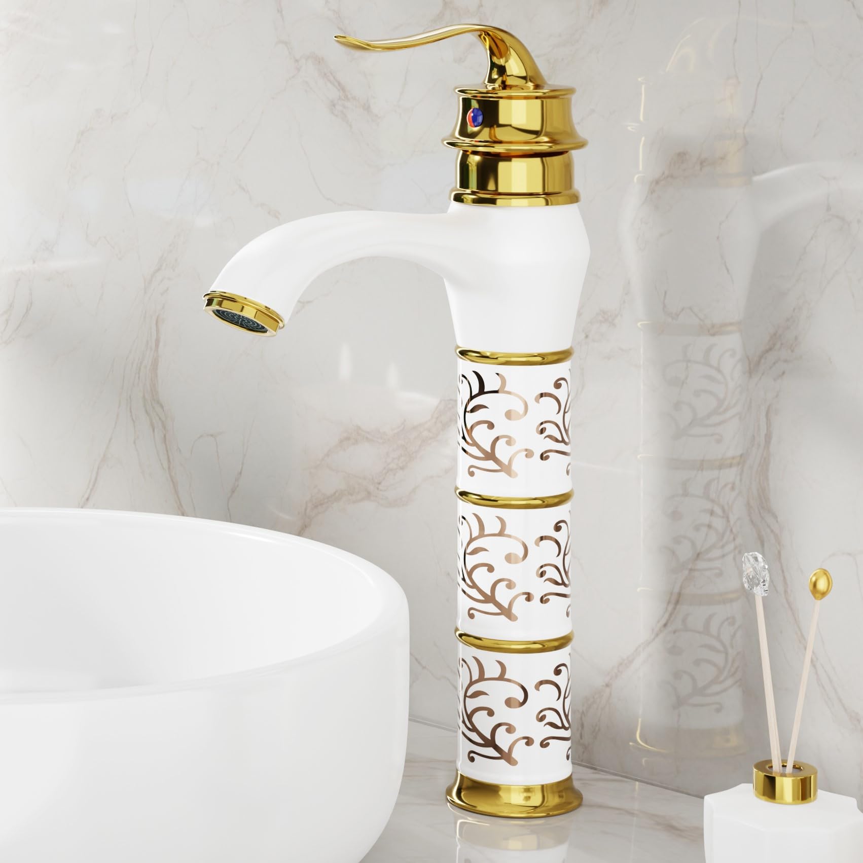 Black Gold Basin Mixer Tap - Modern Bathroom Faucet -15 Black Gold Basin Mixer Tap - Modern Bathroom Faucet -15