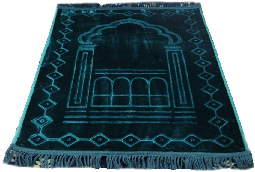 BaronHong Cotton Islamic Muslim Prayer Rug Pilgrimage Carpet 31.5X49.2