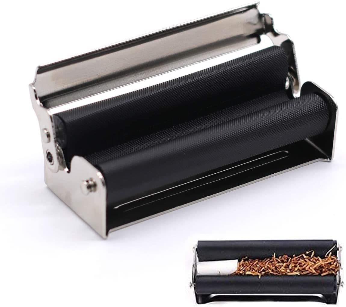 Ręczna tokarka do papierosów, 70 mm, metalowa tokarka z instrukcją obsługi