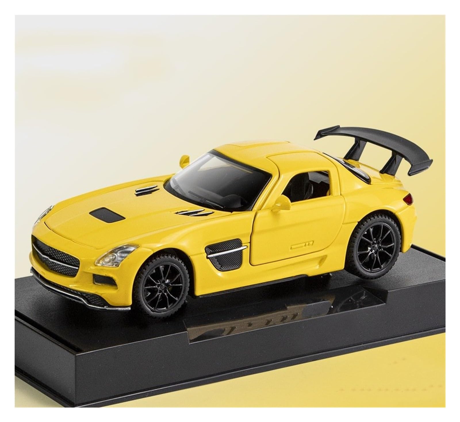 BANKOTO Diecast Car 1:32 For Benz For SLS Alloy Diecasts Car Model Collection Collectible(Yellow)