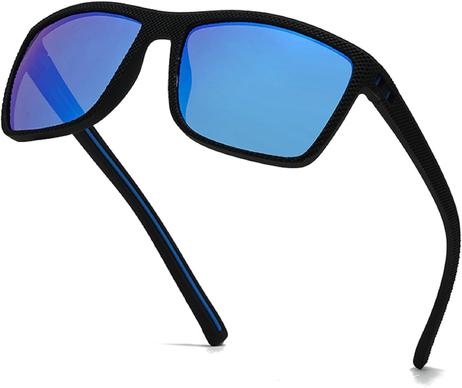 Sport Polarized Reader Sunglasses for Men Classic Rectangle Reading Glasses Outdoor Full Lens Magnifying UV Protection